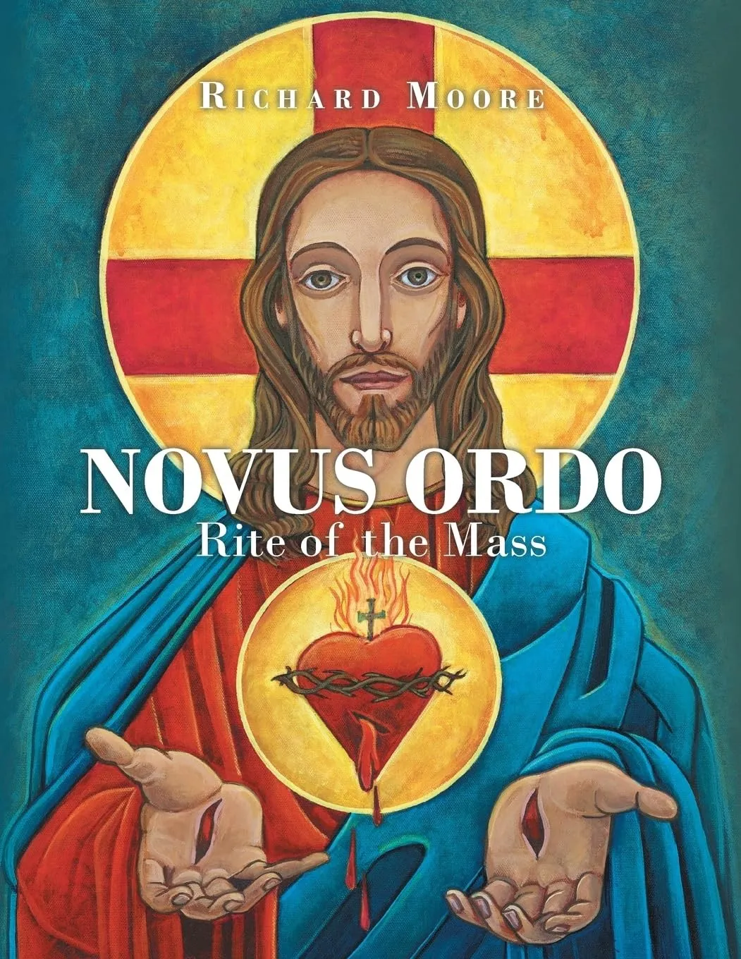 Cover of Novus Ordo: Rite of the Mass, showing the Sacred Heart of Jesus painted by Norman Faucheaux.